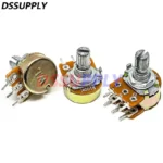 5PCS WH148 15MM 3PIN 6PIN B1K B2K B5K B10K B20K B50K B100K B500K B1M Adjustable Potentiometer 1K 2K 5K 10K 50K 100K 500K 1M