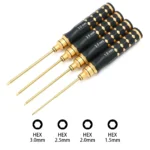 4 in 1 Hexagon Screwdriver 1.5 2.0 2.5 3.0mm 6.35mm Quick Change Allen Key Hex Screws Wrench Tool for 1/8 1/10 RC Car SCX10 TRX4 - Image 15