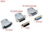 2Pcs DB9 DB15 DB25 DB37 Hole/Pin Female/Male Blue Welded Connector RS232 serial port Socket DB D-SUB Adapter 9/15/25/37pin Shell - Image 5