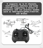 Flysky SM001 6/8CH RC Simulator Support FMS G3/G3.5/G4/G5/G6/G7 5.0 XTR VRC for Helicopters Fixed Wing Gliders FPV Drones - Image 12