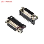 2/5Pcs DR9 DR15 DR25 DR37 Hole/Pin Female/Male right angle Welded d-sub Connector RS232 serial port adapter DB9 9/15/25/37 pin - Image 7