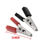 10PCS Small/Large Insulated Crocodile Clips Plastic Handle Cable Lead Testing Metal Alligator Clips Clamps 35/50MM Length - Image 4