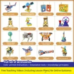 DIY Science Toys Children Educational STEM Projects Kits 3D Assemble Car Boat Model Wood Puzzle Toy Scientific Experiment Kit - Image 2