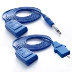 High-frequency Lip knife electrode piece neutral electrode plate cable REM flat plug electric knife negative plate connection - Image 2