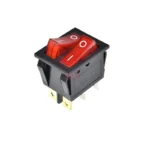 10pcs kcd8-212n 6pin Red Push Button With Light Rocker Switch on/off Double Power Switches 16a/250v 20a/125v 25*31mm 25*31 - Image 3