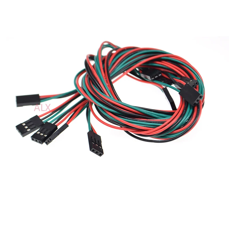 5PCS 3PIN DUPONT LINE female to female PITCH 2.54MM 70CM double head 3P JUMPER CABLE WIRE FOR PCB connector 3D Printer