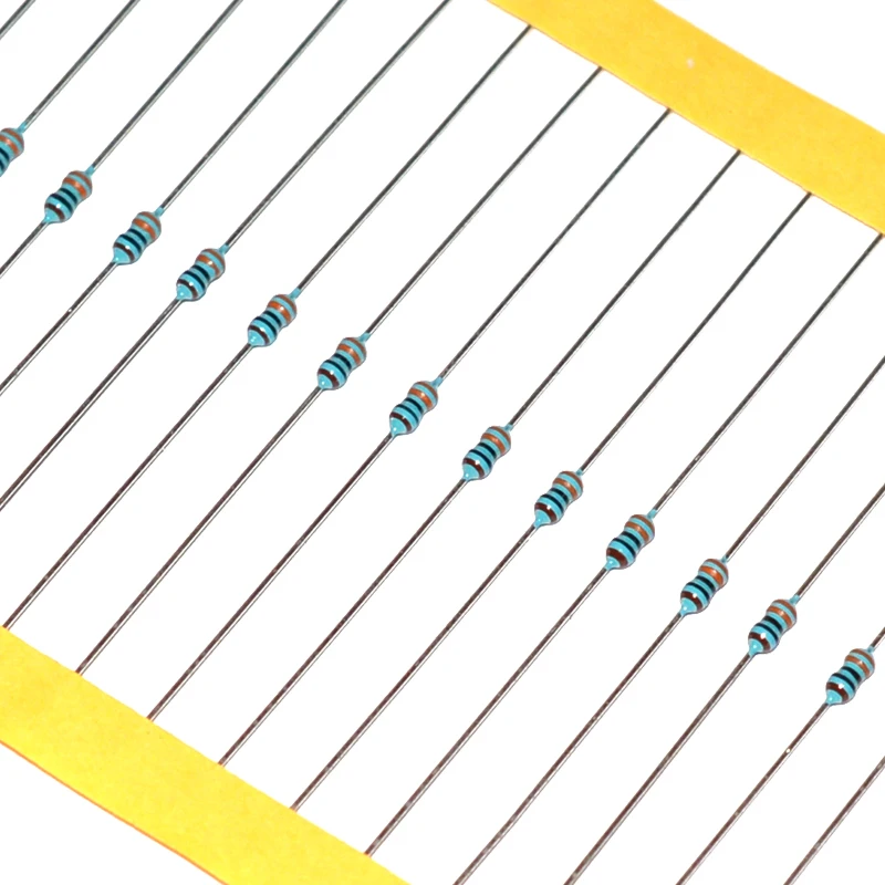100pcs 1/8W 1/6W Metal Film Resistor 2R4 2R7 3R 24R 27R 30R 300R 2K4 2K7 3K 2.4 2.7 3 24 27 30 240 270 300 R K M Ohm 1% 0.125W