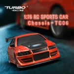 New Turbo Racing 1/76 Mini Electric Remote Control Car C76 Mini RTR Toy Car Sports Car Model Car for Adult Children's Toys Gift - Image 2