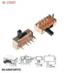 10PCS Slide Switch Micro-power Toggle Switch Single and Double-row Direct-inserted Horizontal Sliding Second Gear Third Gear - Image 11