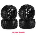 4pcs/pack 1/8 Scale 17mm Hex RC Truck Tires and Wheels Set Glued for Traxxas Maxx Tmaxx E-Revo Revo 3.3, JLB Cheetah Monster - Image 7