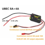 2S-6S 6-36V UBEC-8A BEC DUAL UBEC 8A/16A 5.2/6.0/7.4v/8.4v Servo Separate Power Supply RC Car Fix-Wing Airplane Robot Arm - Image 12