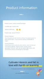 DIY Hand Flashlight DIY Science Experiment Kit & Education Model Toy Physics Science Toys For Children Gift Toy Project - Image 10