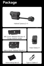 RunCam Helmet Camera 2 Night Vision Face Mask Recorder Airsoft Recording Long Battery Life  1920*1080 Waterproof APP Preview - Image 18