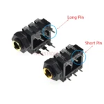 2/5PCS 6.35mm/6.35 Stereo Audio Microphone Female Socket/Jack Connector 6.3mm 6P/6Pin For PCB Plug-in - Image 3