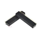 10pcs 2x16 Pin Double Row Straight Female Pin Header 2.54mm Pitch Strip Connector Socket 2*16 16p 16pin 16 Pin For Pcb Board - Image 2