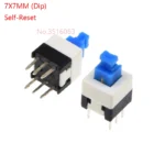 10PCS/LOT 5.8x5.8 7x7 8x8 8.5x8.5mm Self Locking / UNlock Push Tactile Power Micro Switch 6 Pin Button Switches 5.8*5.8MM 8*8MM - Image 5