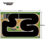50x95cm 160x90cm 120x80cm 180x80CM Portable Turbo Racing Rubber Mat 1:76 RC Mini Car Track Race Accessory for Table Racing Car - Image 13