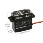 UAngel Waterproof Servo 35KG 45KG 55KG Aluminum Case Digital Metal Gear HV Coreless Servo for 1/8 1/10 RC Car Truck Crawler Boat - Image 17