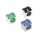 2/5PCS PS2 Keyboard Socket Female Jack Connector 6P/6 Pin PS-2 Mouse Socket 6Pin purple green black - Image 2