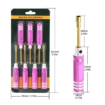 7Pcs Hex Nut Key Socket Screw Mini Driver Tool 2.0 2.5 3.0 3.5 4.0 4.5 5.0 Flat Head Wrench Screwdriver Repair Tool for RC Model - Image 6