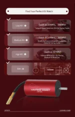 Leopard Hobby 2-4S Lipo 550 Brushless Motor 3674 1700KV 1900KV 2200KV For 1/10 Scale Models RC Cars Airplane Boat Plane - Image 17
