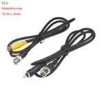 1M BNC Male to RCA Male Jack Coaxial Cable Connector Video Adapter for CCTV Camera system Camera Accessories