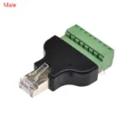 1Pcs High Quality RJ45 To Screw Terminal Adaptor RJ45 Male/Female To 8 Pin Connector RJ45 Splitter For CCTV DVR CCTV Accessories - Image 6