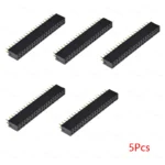 5/10pcs 2x20 Pin Double Row Straight Female Pin Header 2.54mm Pitch Strip Connector Socket 2*20 20p 20pin 20 Pin For Pcb Board - Image 3