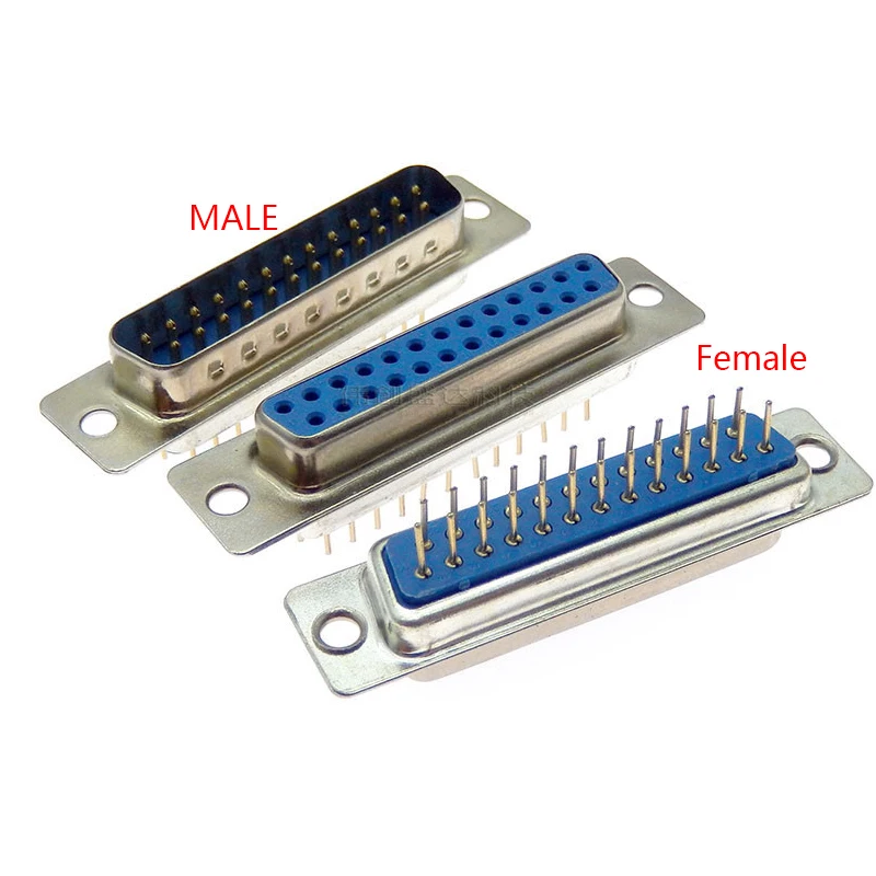 Sc6535f257e924388bb67acd3c5ca94467.webp 1PCS DP25 MALE FEMALE CONNECTOR Insert plate type D-Sub Mounting DB25 - Image 1