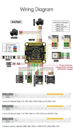 Aocoda-RC F460 V4 Stack F405 V4  Flight  Controller with 60A AM32 4 in 1 ESC for Rc FPV Racing Drone - Image 9