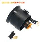 QX-MOTOR 80mm EDF 12 Blades Ducted Fan with 3538 RC Brushless Motor KV2200 Thrust  120A ESC for 6S Jet Airplane Aircraft - Image 7