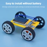 DIY Mini Solar Powered Toy Car For Kids Solar Power Toy Assembled Energy Powered Car children's toys Kids Novelty Gift - Image 8