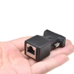 1PCS DB9 9PIN male female serial port connector to RJ45 FEMALE adapter D-SUB RS232 COM Port To LAN Ethernet Port  Converter - Image 5