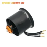 QX-MOTOR 70mm EDF QF3027 2200KV Brushless Motor CW CCW 12 Blades Ducted Fan use 100A ESC for RC Multirotor Helicopter Drone Part - Image 9