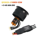 QX-MOTOR new 64mm EDF CW/CCW 12 Blades Ducted Fan with QF2822 Brushless Motor 2100KV 2300KV 3300KV 4300KV for Remote control toy - Image 11