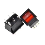 2PCS 6PIN red black Push Button with light rocker Switch ON/OFF/ON   power switches 16A/250V 20A/125V 25*31MM 25*31 6 pin - Image 3