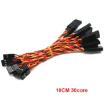 10pcs 10 / 15 / 30 / 50 / 100cm Servo Extension Cable 30 / 60 core For Futaba JR Anti-interference Servo For RC Helicopter Part/ - Image 9