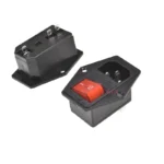 IEC320 C14 Electrical AC Socket 3 pin red LED 250V Rocker Switch 10A fuse female male inlet plug connector 2 pin socket mount - Image 5