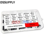 75PCS/LOT Integrated Circuit IC DIP Kit Box LM358P LM386 LM339 ULN2003 NE555P NE555 MC34063 TL494 ULN2803 LM324 TDA2030 TDA2822 - Image 4