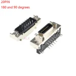 2pcs MDR Servo driver SCSI Connector HPCN Slot Type 14/20/26/36/50 pin female plug 180 90 Degree right angle Through Holes pcb - Image 6