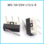 10PCS Micro Limit Switch Momentary Push Button Switch 1A 125V AC Mouse Switch 3Pins Long Handle Roller Lever Arm SPDT 12X6X6MM - Image 8