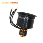 QX-MOTOR 50mm EDF QF2611 QF2611PRO 12blades Ducted fan with 3300KV/ 4000KV /4600KV/ 5000KV Brushless Motor For Rc Jet Aircraft - Image 8