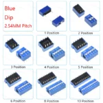 5/10PCS 1.27mm/2.54mm Pitch Slide Toggle Switch Dip/Smd/Right Angle Double Row 1/2/3/4/5/6/8/10/12 Position/Bit/Way/Channel/Pin - Image 3