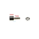 20SETS 5+7MM Hex head Spacing Screws with nut STANDOFF SPACER 5MM+7MM for D-Sub VGA DB9 DB15 DB25 RS232 COM serial connector - Image 2