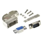 1Pcs DB9 Metal Housing Hood Right Angle Shell For D-SUB 9 Pin 2 Rows DB9 Pin Serial RS232 connector - Image 2