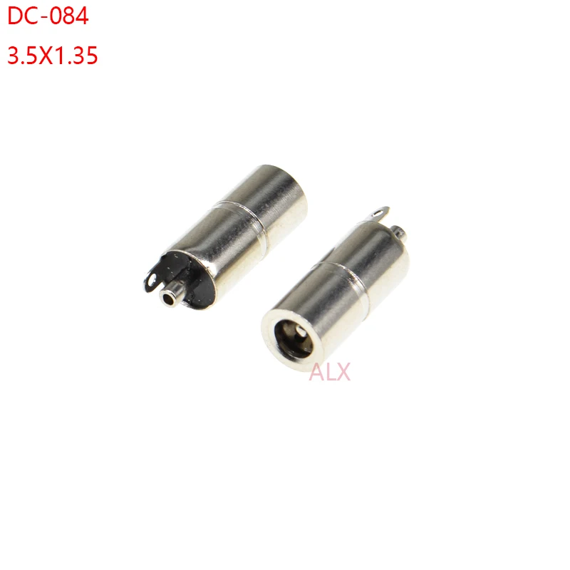 10pcs Dc Power Jack Socket Connector Dc084 3.5*1.3mm Panel Mount 3.5x1.3mm Female dc-084