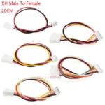 5PCS 200MM XH2.54 2/3/4/5/6 Pin Male to Female Plug Connector With wire 2.54MM 2p 3p 4p 5p 6p Cable Extension Line