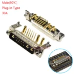 1Pcs 13w3 30A Gold Plated Male Female High Current Power Connector D-Sub Adapter Solder/Plug-in Type 10+3 Plug Jack 13Pin DB - Image 12
