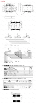 2/5Pcs SMD LED Digital Tube Display 0.2/0.3/0.56-Inch 1/2/3/4-Bit 7 Segment Common Cathode/Anode Red/White/Yellow/Green/Blue SMT - Image 16