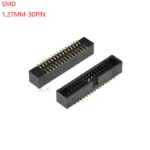 5pcs SMT 30 PIN 1.27MM pitch MALE SOCKET straight idc box headers PCB CONNECTOR DOUBLE ROW SMD 2x15PIN 2X15 30P DC3 HEADER